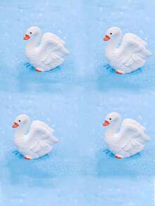 8pcs/Set Swan Themed Crafts, DIY Landscape Accessories, Resin Decor For Couples, Tabletop, Garden, Car, Girls & Couples Gifts, Home, Outdoor Decoration - Multicolor - View 7