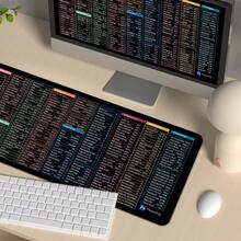 1 件装游戏桌垫 - 大型办公鼠标垫、PS 作弊表桌垫、PC 办公电子表格键盘垫、返校礼物 - 彩色 - 查看 10