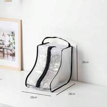 Shoe & Boot Dust Cover Storage Bags, Portable Shoe Tote Bag, Transparent Window, Zipper Closure, Foldable & Compressible, Reinforced Handle, Waterproof Shoe & Boot Storage Organizer Boxes, Suitable For Wardrobe, Shoe Cabinet, Bedroom, Outdoor Moving, Travel, Shoe, Spring Summer Picks, Brides Maid Gifts, Room, Bedroom Decor, Beach, Travel, For Men, For Women, Vacation, Women's Day, Travel Essentials, Wedding Favors, Y2k, Bedroom, Car Accessories Women, Kitchen Decor,Wedding,Y2k,Party - Multicolor - View 5