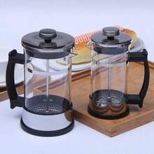 PZW Nuevo French Coffee Filter Press Pot Alto Borosilicate Café de Café Café Hogar Soodids Filter Prensa Pros PERSONALES para Espresso Cappuccino600ml2537 - 600 ml - Ver 5