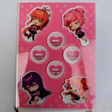 心跳文学俱乐部！动漫少女高透明亚克力手办，可爱动漫少女手办，可爱动漫角色亚克力手办，莫妮卡手办，沙优里手办，夏树手办，优里手办，动漫桌面摆件，宅男周边