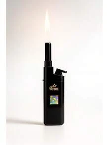FIRE Rechargeable Torch Lighter – Extended Nozzle, Colorful EZREACH Style - 2 UNITS BLACK - View 2