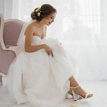 Women Heeled Sandals - White - View 10