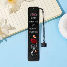 New Love Rose Design Stainless Steel Bookmark, Creative Book Boyfriend Reading Accessories, Perfect Gift For Your Lover, Valentine's Day Birthday Gift, Reading Accessories, Daily Office Supplies, Learning Stationery - Multicolor - View 15