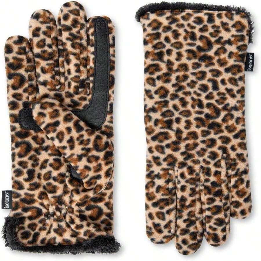 Isotoner Womens Stretch Fleece Gloves With Microluxe Lining And Smart Touch Technology - ColorF - 查看 1