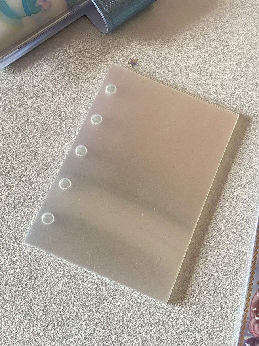 1Pc 20 Stickers Storage Folder Thin Film Gradient Collection Book Simple And Fashionable Solid Color Portable Cute Thick And Transparent Collection And Storage - Multicolor - View 1