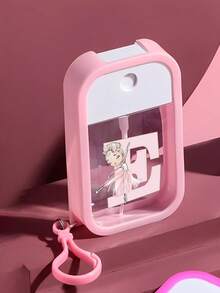 26字母跳舞女孩图案免洗保湿洗手喷雾，50毫升旅行装喷雾瓶，硅胶洗手液套带钥匙扣，全包裹设计，带挂绳，使用方便，柔软硅胶材质，便于携带，日常必备，适用于旅行、工作、学校，附赠紫色字母钥匙扣，方便识别（本产品不含洗手液，请在收到并打开后加水使用）。 - 彩色 - 查看 4