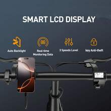 Foldable Adult Electric Bicycle With 14-Inch Tires, 500Wmotor Power, 20ah Capacity Lithium Battery, Maximum Speedof 35km/H,Maximum Driving Range Of 45 Miles, Maximumload Capacity Of 120 Kilograms, Suitable For Commutingelectric Bicycles - màu đen - Xem 4