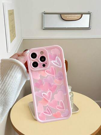 This Phone Case Is Specially Designed Compatible With Iphone 16 Pro Max, 15 Plus, 14, 13, 12, 11 / S25 Ultra / Redmi Note 14 / OPPO / Realme / Infinix, With A Graffiti Pink Heart Pattern. It Provides Full-Body Protection And Is Made Of Anti-Slip Soft Silicone, Making It An Excellent Gift For Women, Men, Girls And Boys.