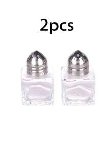 Bộ 1/2/4 lọ đựng muối và tiêu mini bằng thủy tinh, lọ gia vị thủy tinh trong suốt, hũ đựng muối và tiêu nhỏ xinh, hộp đựng gia vị, phụ kiện nhà bếp bằng thủy tinh, thích hợp cho gia đình, đám cưới, cắm trại, du lịch bằng xe RV, kỳ nghỉ biển, trang trí nhà bếp. - Nhiều màu - Xem 14