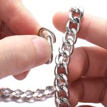 20个可调节S形金属扣，带双环和小金属夹，迷你欧米茄扣，双头双挂弹簧钥匙扣包钩，弹簧夹 - 多功能延长带配件，可定制 - ，易于使用 - 彩色 - 查看 4