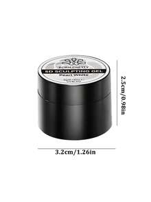 BORN PRETTY 5克 5D 雕塑凝胶指甲油 珍珠白 塑形雕刻 DIY 戳刺凝胶实心甲片 美甲艺术 免擦拭封层 可卸除 UV LED 美甲图案设计 - 白色 - 查看 2