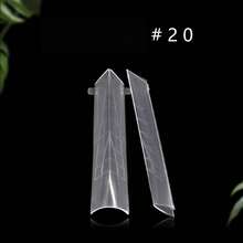 48pcs Dual Forms Tips 12 Shapes 12sizes Nail Mold For Poly UV Quick Building Gel Full Cover Tips Nail Extension Forms Manicure Tools - Clear - View 22