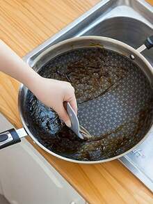 企鹅造型硅胶刮刷，多功能厨房清洁工具，无需电池即可去除油脂和烘焙残留物，适用于清洁水槽和台面残留物。厨房刮刀，软边刮刀，厨房清洁用品，家居用品，居家必备。 - 彩色 - 查看 5