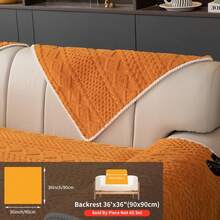 Plain Sofa Cover: Non-Slip Sofa Cover, Soft Sofa Towel And Comfortable Pillowcase, Sofa Protection For The Living Room At Home