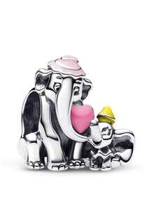 新款925纯银精美公主/卡通动物吊坠，适合女士DlY手链，生日派对时尚饰品 - 彩色 - 查看 3