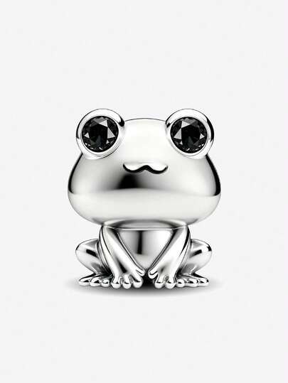1个时尚青蛙珠吊坠，适合女士手链、手镯DIY饰品制作及日常配饰装饰，适合女孩佩戴