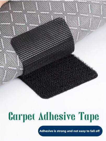 20pcs/40pcs Carpet Anti-Slip Grippers, Strong Anti-Curl Anti-Slip Tape, Sofa Pad Fixers, Double-Sided Carpet Clips, Prevent Carpet Shifting And Curling, Reusable Anti-Slip Carpet Tape, Anti-Slip Fixers, Suitable For Hardwood, Tile And Marble Floors Carpet Pads, Double-Sided Carpet Fixers, For Fixing Carpet Edges