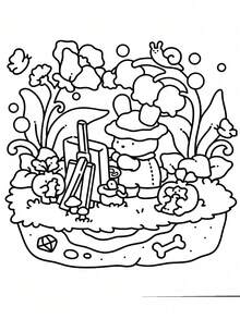 1本温馨儿童涂鸦绘画书，以可爱动物为主题，蒙特梭利绘画玩具，创意礼物。易于涂色的线条绘画书，以植物为主题，成人绘画书，送给朋友、情侣和家人的礼物，返校季学习用品。 - 彩色 - 查看 7