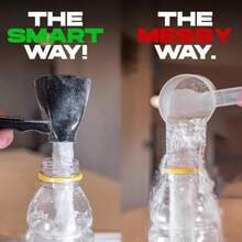 Multi Purpose Scoop with Built-in Funnel Mess-Free Powder Dispenser Food-Grade and Leak-Proof Funnel Collagen Formula Coffee Scoops Easy Dispensing of Various Powders C*2 - como en la foto - Ver 4