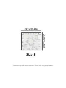 1 件装多功能防滑揉面垫，带刻度，可擀面、烘焙，适用于面包、饺子、蛋糕等，是节日派对、家庭厨房、圣诞节、复活节、感恩节、情人节的理想之选。 - 黑色 - 查看 10