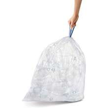simplehuman, 3 x paquete de 20 bolsas de basura a medida (), , plástico blanco(90 bolsas código A) - Multicolor - Ver 5
