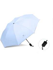 Automatic Folding Thick Black Rubber UV Protection Advertising Umbrella - Multicolor - View 9