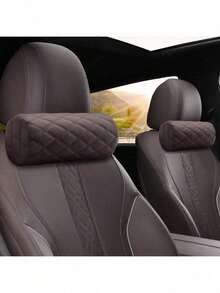 Car Headrest With High-End Feel, Wear-Resistant And Dirt Resistant. Four Season Universal Ventilated And Breathable Neck Pillow, Soft And Comfortable Seat Cushion. - Multicolor - View 1