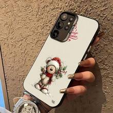 Estuche para teléfono con patrón de oso navideño Compatible con estuches para teléfonos   17  16 Pro Max  15 Pro Max  13 y  12 Hecho de material TPU a prueba de caídas, resistente al desgaste y cómodo de sostener Un gran regalo para familiares, amigos, seres queridos, novios / novias y para Navidad - Negro - Ver 5