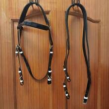 Professional Horse Halter Set: Halter + Bit + Adjustable Lead Rope, Horse Training Equipment, Equestrian Gear, Racing Bridle, Bit, Reins, 3 PiecesDurable Anti-Slip Horse Tack