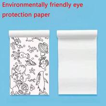 6 Rolls Random Themed Coloring Paper, Doodle Scroll DIY Coloring Paper, Extra Long Coloring Paper Rolls, Hand-Drawn Red Doodle Long Coloring Paper Rolls - Sets - View 2