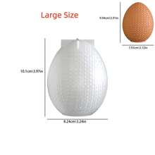 Easter Woven Egg-Shaped Scented Candle Resin Silicone M Old, Epoxy Resin DIY Egg-Shaped Plaster Ornament - White - View 15