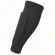 1pc Football Shin Guard Sleeve, Lightweight Calf Compression Tube With Honeycomb Pad, Suitable For Baseball, Boxing, MMA, MTB And Other Sports - Black - View 12