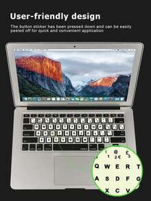 Leuchtaufkleber Nachtlicht Tastatur Aufkleber für Laptop, Desktop-Computer, Tastaturmembran, mehrsprachig, staubdicht, Tastaturschutzfolie - Universelle Version - Übersicht 5