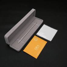 Ondia One 新款 2mm-5mm 100% 莫桑石网球手链 D 色 925 纯银镀白金钻石测试通过珠宝带有 GRA 证书适合女性的礼物。