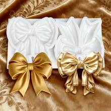 1个巴洛克风格蝴蝶结造型硅胶模具，DIY蛋糕烘焙巧克力硅胶模具，环氧树脂粘土DIY模具，适合情人节