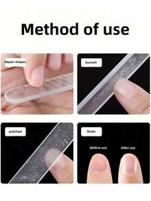 Nano Glass Nail File, Suitable For Natural Nails... Crystal Nail Buffer With Storage Box, Suitable For Natural Nails - Clear - View 7