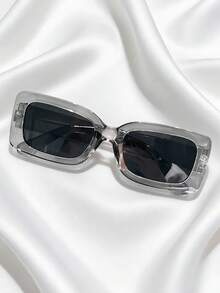 3pcs Fashionable Versatile Street Style Photography Minimal Makeup Small Square Combination Eyeglasses - Multicolor - View 5