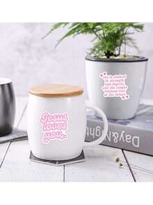 50PCS Pink Bible Verse Stickers Vinyl Aesthetics Stickers For Scrapbooking,Diary,Laptop,Bumper,Skateboard,Water Bottle,Computer,Phone,Cartoon,Hard Hat,Car Stickers And Decals,Stickers Bulk,Pink Christian Stickers,Self Love Stickers,Stickers Christian,Decal Stickers,Bible Book - 彩色 - 查看 7