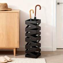 Heavy-Duty Metal Umbrella Stand - Anti-Tip Iron Base, Home Entryway/Commercial Lobby/Office Front Desk, Christmas/New Year Gift, Black - 黑色 - 查看 8