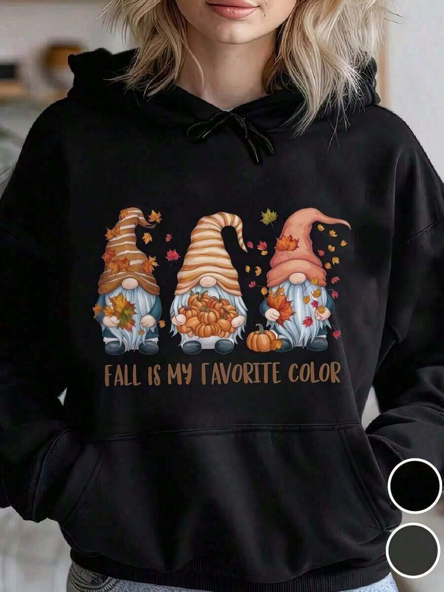 2026 AChristmas Outfit WomenWomen's Heavyweight Hoodie - Gothic Love Me Like My Demons Print Sweatshirt, Loose Fit Pullover Hoodie With Pocket & Drawstring Hood, Long Sleeve Winter Sweater For WomenLoose And Comfortablewinter Clothes For Women - 黑色 7 - 查看 1