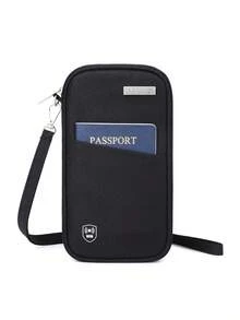 Bolsa para pasaporte antimagnetica - Adecuada para hombres y mujeres - Clip de almacenamiento de documentos - Bolsa de tarjetas portátil para viajes