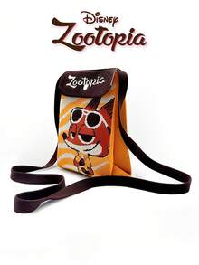 疯狂动物IP卡通尼克和朱迪翻盖斜挎包，小钱包，外出必备，手机袋，轻便可折叠单肩包，适合日常聚会、派对、购物、日常穿着、节日礼物 - 彩色 - 查看 8