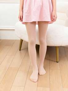 1pc Girls' Extra Elasticity Dance Tights And Breathable Leggings For Spring & Autumn