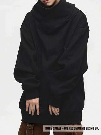 Herr Casual Fashionabla Distinkt Hög Kostnadseffektiv Lätt Mjuk Polyester Hoodie, Mångsidig Pullover Sweatshirt Oumbärlig För Pendling