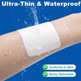 10pcs Waterproof Transparent Protective Film - Large Size Transparent Adhesive Bandages, Suitable For Tattoo Care And Shower Protection, Reusable Skin Barrier