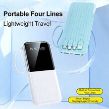 Pin dự phòng 10000 mAh, sạc nhanh 20W, nguồn điện di động dung lượng lớn, thiết bị nguồn khẩn cấp ngoài trời, được trang bị cáp sạc Apple/Type-C/USB, màn hình hiển thị kỹ thuật số thông minh và đèn pin, pin lithium ổn định. Đây là lựa chọn hàng đầu làm quà tặng cho bạn bè. Thích hợp cho kỳ nghỉ đông, du lịch/cắm trại ngoài trời và làm quà tặng nguồn điện dự phòng khẩn cấp cho gia đình, bạn bè, quà sinh nhật, quà cắm trại ngoài trời, pin dự phòng sạc di động có màn hình hiển thị công suất. - Màu tím - Xem 2