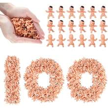 40/100 chiếc- Em bé nhựa nhỏ xíu dùng cho trò chơi tắm em bé và đá viên, trò chơi trang trí tiệc cho em bé - Nhiều màu - Xem 9
