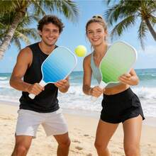 1pc Wooden Pickleball Paddle (Pickleball Not Included), Rough Surface, Grip & Bounce, 2-Player Sport, Christmas Gift, Unisex - Multicolor - View 8