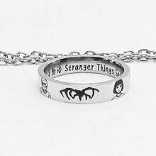 1pc American TV Series Peripheral Strange Stories Ins Ring Women's Small 11 Niche Ring Men's Tail Ring Washable Ring Bracelet, New Year's Gift, Valentine's Day Gift, Easter Gift